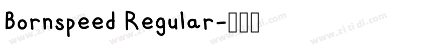 Bornspeed Regular字体转换